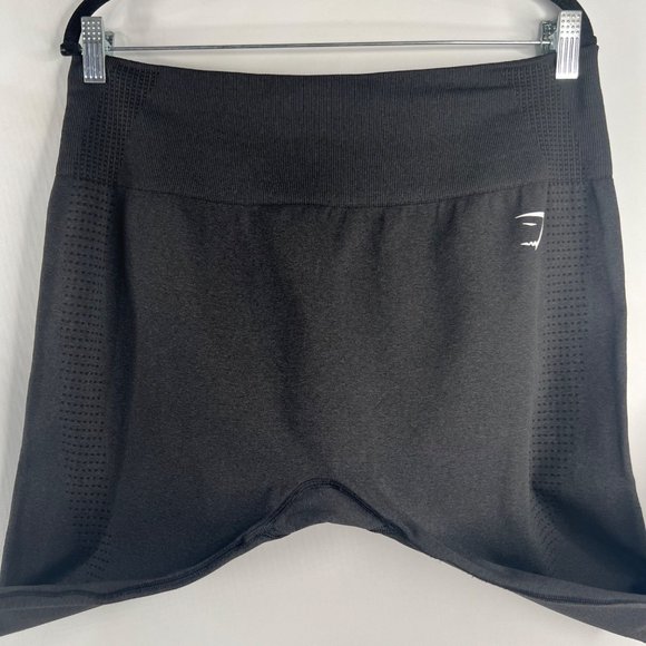 Gymshark Vital Seamless 2.0 High Waist Train Leggings Pants Size XXL Black Marl - Picture 4 of 9